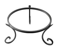 Metal Gazing Ball Stand for 10 or 12 Inch Balls, Low Short Wrought Iron Gazing Globe Display Stand Garden Sphere Holder, Fade and Weather Resistant Outdoor Decoration for Homes, Yards and Gardens