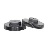 Metal Gear 1.5 M 64T Inner Hole 10-40mm Carbon Steel Transmission Teeth Height 15mm 1Pcs(22 mm,64T (keyway hole))