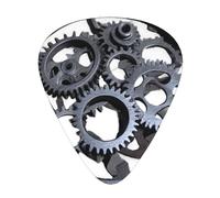 Metal Gear Printed pick set - 12 pieces, thin, medium and thick guitar picks, suitable for guitar, bass, electric guitar and ukulele