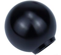 Metal Gear Shift Knob Manual Auto Fit Glossy Metal Gear Shift(Black)