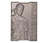 Metal Gear Solid 2 Solid Snake Limited Edition Embossed Metal Ingot