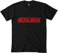 Metal Gear Solid Logo t-Shirt bl Size XL Black