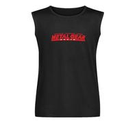 Metal Gear Solid Men's Sleeveless T-Shirt Graphic Printed Black Vest Tank Tee 3XL