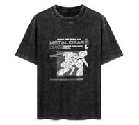 Metal Gear Solid Rex Owners Workshop Manual Mens Black T-Shirt Top Unisex Tee XL