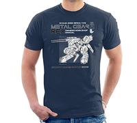 Metal Gear Solid Rex Owners Workshop Manual Men's T-Shirt Navy Blue