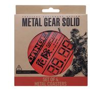 Metal Gear Solid Set of 4 Limited Edition Metal Coasters Metal Gear Solid Multicolor