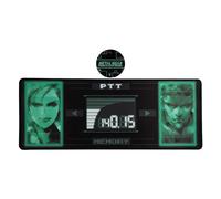 Metal Gear Solid XL Desk Pad & Coaster Set - Large Gaming Pad for Video Game Fans & Collectors - Fits Keyboard and Mouse