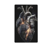 Metal Gears Anatomical Human Heart Single Toggle Blank Wall Plate Light Switch Cover Decorative 1 Gang for Kitchen Room Bathroom Size 11.4x7cm