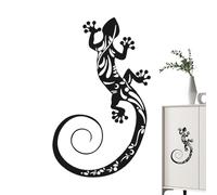 Metal Gecko Wall Decor - Lizard Wall Sculpture,Outdoor Lizard Wall Art, Metal Lizards Wall Decor, Gecko Wall Art for Home Garden Yard Fence