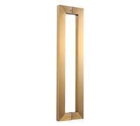 Metal Glass Door Handles, Easy to Install, Double Sided Design for Interior and Exterior Doors, Contemporary Style for Shower, Basement, and Patio