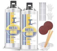 Metal Glue, 100ml Heavy Duty Weld Epoxy Repair Adhesive, The Strongest Glue and Liquid Metal Filler for Welding Stainless Steel, Aluminum, DIY, Ceramics, Plastics, Waterproof ＆ Heat-Resistant