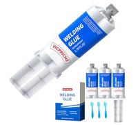 Metal Glue, 49g 2 Pieces Liquid Metal Welding Epoxy Adhesive, Marine Fill Repair Putty, High Temperature Resistant Heavy Duty AB Glue (3pcs)