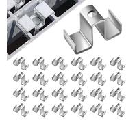 Metal Grating Clip,25-Piece Metal Grating Fastener for Drainage Systems - Weather Proof Fastener for Installation Treads Bridge Decking Drainage Systems Stair Walkways