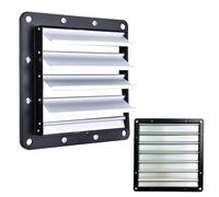 Metal Gravity Louvre Grille Flap Air Vent Shutter for Industrial Commercial Fans (24" /670mm x 670mm)