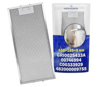 Metal Grease Cooker Hood Filter 458x185x9 mm with the Original Code 00746994 746994 for Bosch for Balay for Siemens GRI0025433A for Elica - MONTERAL