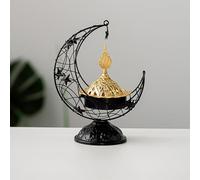 Metal Greek Incense Burner Antique Arabic Incense Censer Pot Metal Candlestick Candle Stand Incense Bowl for Aromatherapy Yoga Spa Home Decor (Black)