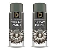 Metal Grey Metallic Finish Multipurpose Aerosol Spray Paint 400ml (2)