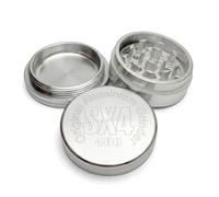 Metal Grinder, 3 Parts 40mm, Silver, Grinder for Dry Herb, Aluminium