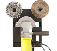 Metal Grinder Tool Holder, Angle Grinder Tool Holder: Metal Wall Mount for Angle Grinders and Accessories | Sturdy Tailor Shelving for Garage, Workshop