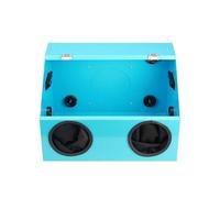 Metal Grinding Polish Dust Box with 2 Holes, Dustproof Polishing Booth, Acrylic Cover with LED Light for Engraving, Sanding and Spray Painting