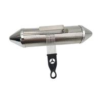 Metal Guilo Instrument Shaker Guilo Shaker Scraper Instrument Round Cylinder Latin Percussion Instrument
