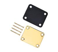 Metal Guitar Bass Neck Plate With Mounting Screws Guitar Neck Joint Board Mounting Plate Electric Guitar Accessory