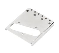 Metal Guitar Bridge Plate, 6 String Saddle Chrome Plated Top Loading Electric Guitar Bridge Plate for TL Cigar Box