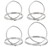 Metal Guitar Finger Plectrum Set 4pcs Silver for Banjo