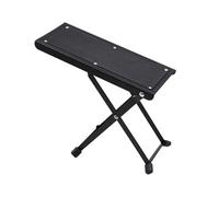 Metal Guitar Foot Stool 4 Gears Adjustable Guitar Foot Rest No-slip Foldable Footrest For Classical Acoustic Part Adjustable Height Folding Pedal