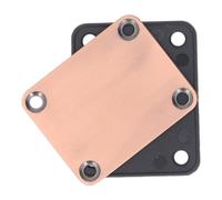 Metal Guitar Neck Plate, 4 Bolt with Screws, Suitable for DIY, Effective Protection, High Mechanical Strength for Electric Bass