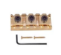 Metal Guitar String Lock Nut with Screws and Wrench 42mm Tremolo Bridge (for Electrical Replacement) String Lock Nut with Mounting Screws and Spanner Accessories