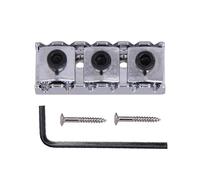 Metal Guitar String Locking Nut Replacement Guitar Lock Nut With Mounting Screws And Wrench For Tremolo Bridge Parts