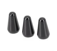 Metal Guitar Switch Tip Knob for LP for sg Electric Guitars - Threaded for toggle Switch Cap Replacement Parts Compatible with for american Fender (3PCS Black)