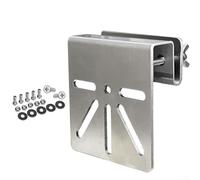 Metal Gutter Mount Bracket,FIT for EufyCam S3 Pro Solar Security Camera, Weather-Resistant Silver Outdoor Holder with Compact Design for Versatile Installation