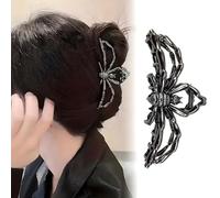 Metal Hair Claw Clips Alloy Hair Claw Clips, 1Pcs Metal Hair Clip for Thin Thick Hair Punk & Y2K-Style (Black Spider 02)