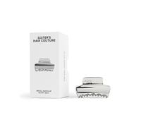 Metal Hair Clip - Premium Silver Finish - Non-Slip Strong Hold for Workouts & Sports - Stylish Aesthetic Hair Accessory for Thin & Thick Hair - 45mm x 25mm - Branded Gift Box Included