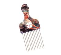 Metal Hair Comb Picks Afro Pick Combs Hair Styling Comb Hairdressing Tool For Black Curly Hairstyling Afro Pick