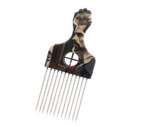 Metal Hair Comb Picks Afro Pick Combs Hair Styling Comb Hairdressing Tool For Black Curly Hairstyling Afro Pick