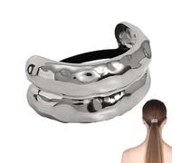 Metal Hair Tie - Unique Elastic Hair Tie | Cuff Comfortable Band for Women Girlfriend Mother Wife