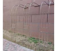 Metal Half Arch Trellis for Climbing Plants, Sturdy Outdoor Garden Arbor Support for Vines and Flowers, Wall Mounted Decor