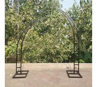 Metal Half Moon Wedding Arch StandElegant Balloon Backdrop for Parties & Events Ideal for Indoor/Outdoor Celebrations Durable and Stylish Decor