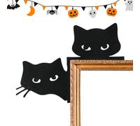 Metal Halloween Door Topper - Rustic Metal Construction Detailed | Laser cuts, sturdy hanging frame, Halloween toper for doors, patio or living room, creepy atmosphere when celebrating,