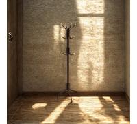 Pirlo Plush Metal Hallway Coat Rack Stand With 12 Hooks Brown Pirlo Plush Brown