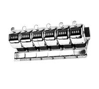 Metal Hand Count Counter Not Battery Required Counting Capacity Industrial for Attendance Tracking Inventory Rotating Dials Counter