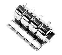 Metal Hand Count Counter Not Battery Required Counting Capacity Industrial for Attendance Tracking Inventory Rotating Dials Counter