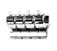Metal Hand Count Counter Not Battery Required Counting Capacity Industrial for Attendance Tracking Inventory Accumulative Count Tool
