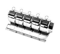 Metal Hand Count Counter Not Battery Required Counting Capacity Reusable Industrial for Attendance Tracking Inventory Manual Number Counter