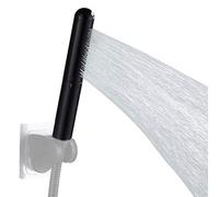 Metal Handheld Showerhead Solid Copper Bathroom shower head High pressure sprayer wand hand-held (black)