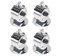 Metal Handheld Tallies Counter 4-Digit Number Count Clickers Mechanical Counters Clickers Pitches for Coaching Counting Device
