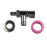 Metal Handle 1 In 2 Out Valve for Washing Machine with G3/4 Connection for Various Household Water Systems (Silver)